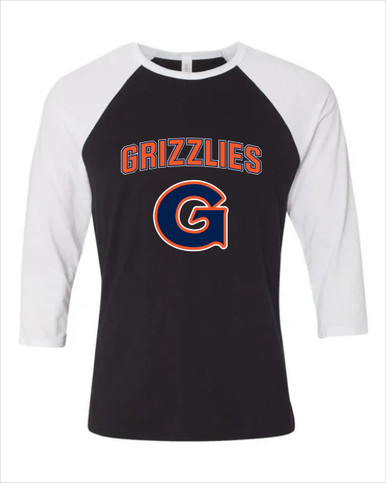 Grainger Grizzlies Mascot #6 Women's Baseball T-Shirt