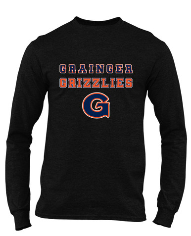 Grainger Grizzlies Spirit Men's LS T-Shirt