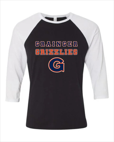 Grainger Grizzlies Spirit Men's Baseball T-Shirt