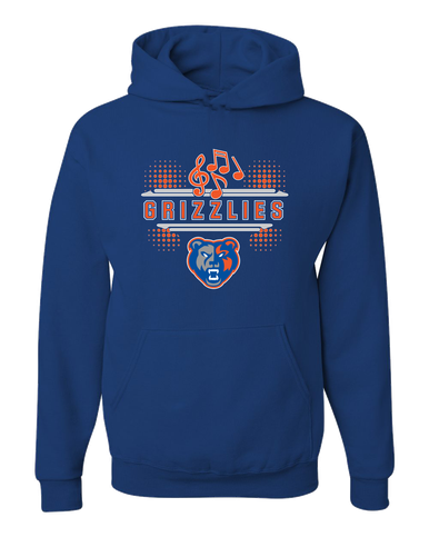 Grand Oaks Grizzlies Band # 3 Men's Premium Hoodie