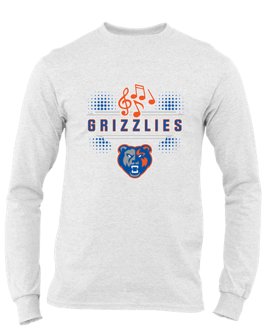 Grand Oaks Grizzlies Band # 3 Men's LS T-Shirt