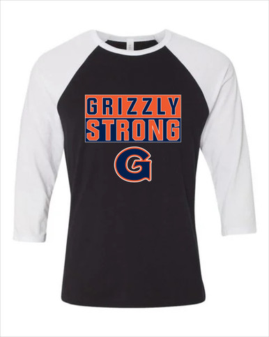 Grainger Grizzlies Strong #1 Women's Baseball T-Shirt
