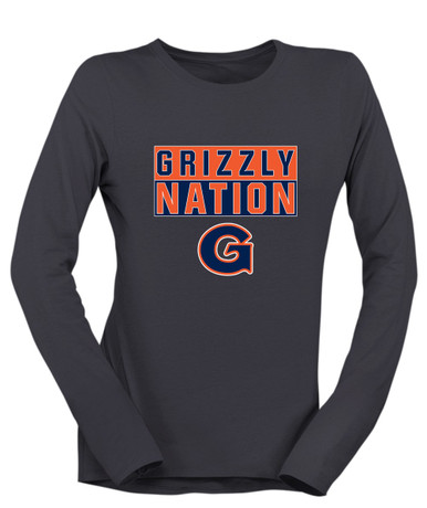 Grainger Grizzlies Nation #1 Women's LS T-Shirt