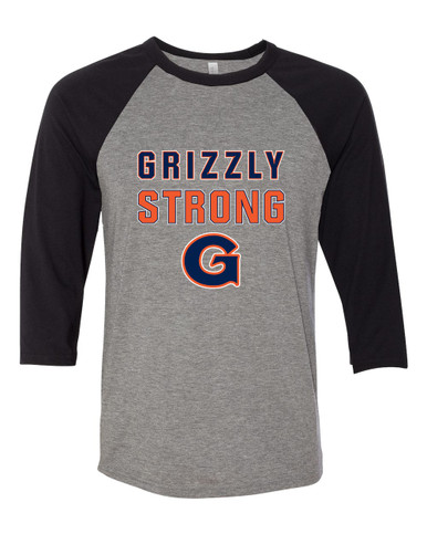 Grainger Grizzlies Strong #2 Women's Baseball T-Shirt