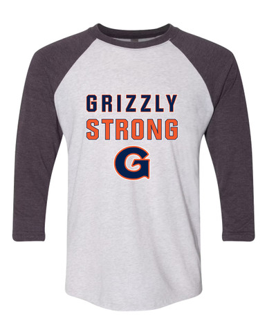 Grainger Grizzlies Strong #2 Men's Baseball T-Shirt