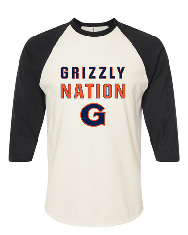 Grainger Grizzlies Nation #2 Women's Baseball T-Shirt