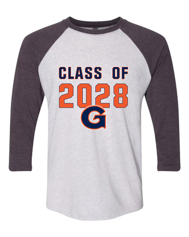 Grainger Grizzlies Class of 2028 Women's Baseball T-Shirt