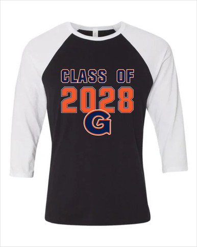 Grainger Grizzlies Class of 2028 Men's Baseball T-Shirt