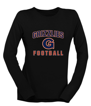 Grainger Grizzlies Football #1 Women's LS T-Shirt