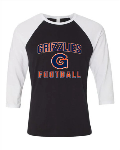 Grainger Grizzlies Football #1 Women's Baseball T-Shirt