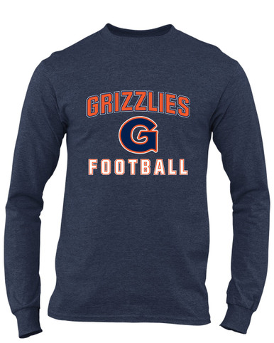 Grainger Grizzlies Football #1 Men's Premium LS T-Shirt