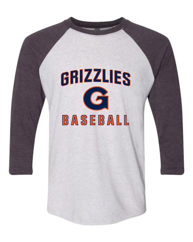 Grainger Grizzlies Baseball #1 Women's Baseball T-Shirt