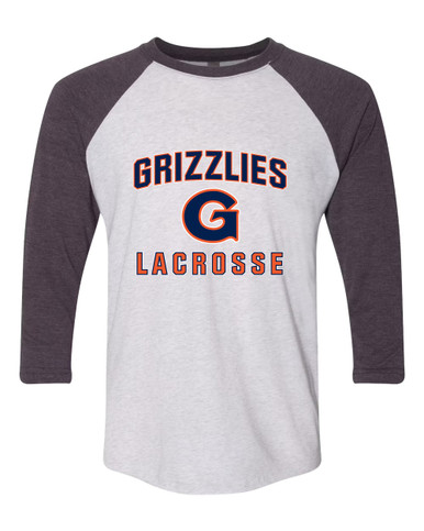 Grainger Grizzlies Lacrosse Men's Baseball T-Shirt