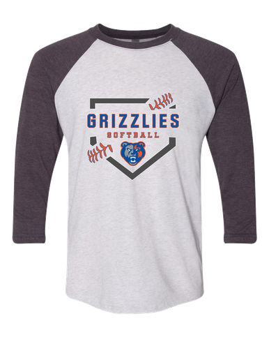 Grand Oaks Grizzlies Softball #2 Women's Baseball T-Shirt