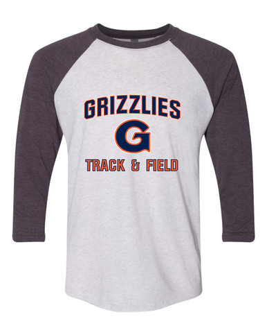 Grainger Grizzlies Track & Field Men's Baseball T-Shirt