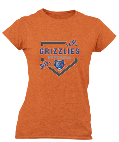 Grand Oaks Grizzlies Softball #2 Women's Premium SS T-Shirt