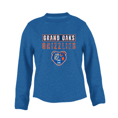 Grand Oaks Grizzlies Mascot #9 Women's Sweatshirt