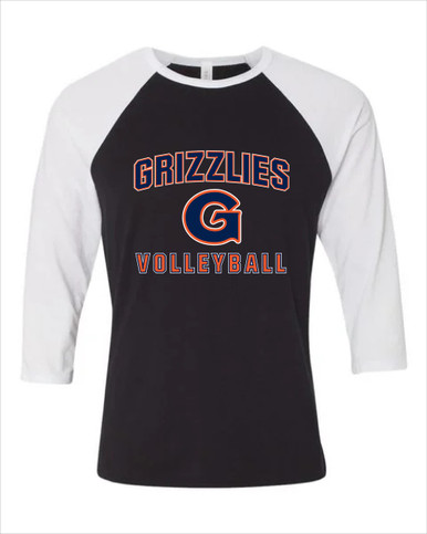 Grainger Grizzlies Volleyball Women's Baseball T-Shirt