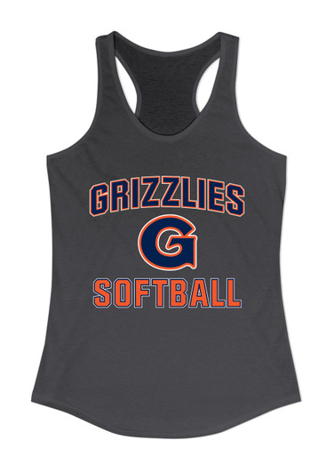 Grainger Grizzlies Softball #1 Women's Tank Top