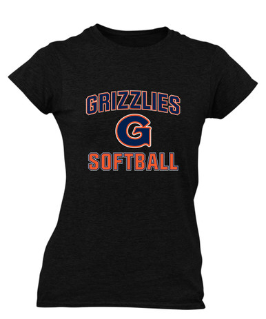 Grainger Grizzlies Softball #1 Women's Premium SS T-Shirt