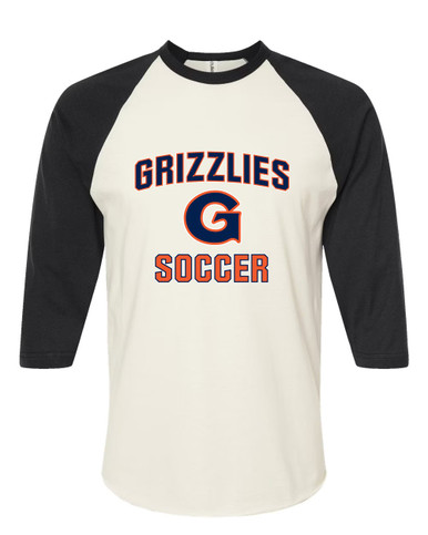 Grainger Grizzlies Soccer #1 Men's Baseball T-Shirt