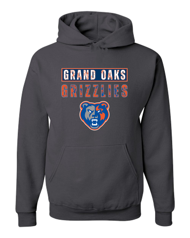 Grand Oaks Grizzlies Mascot #9 Men's Premium Hoodie