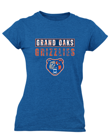 Grand Oaks Grizzlies Mascot #9 Women's SS T-Shirt