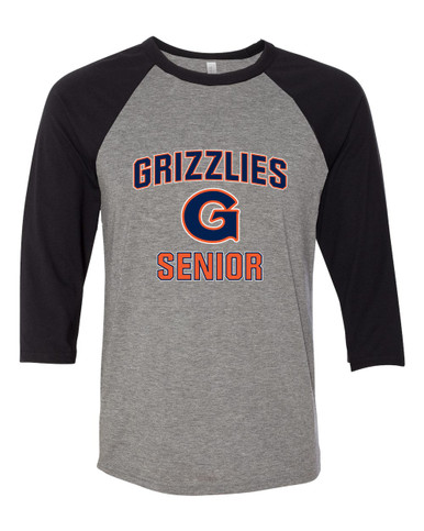 Grainger Grizzlies Senior #1 Women's Baseball T-Shirt