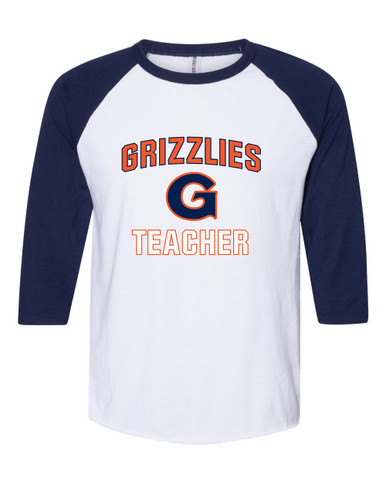 Grainger Grizzlies Teacher Women's Baseball T-Shirt
