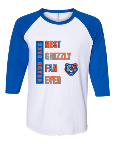 Grand Oaks Grizzlies Best Grizzly Fan Women's Baseball T-Shirt
