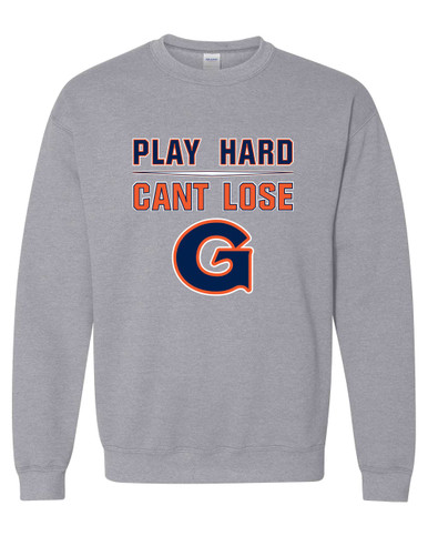 Grainger Grizzlies Play Hard, Can't Lose Men's Sweatshirt