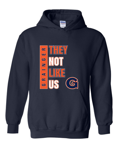 Grainger Grizzlies They Not Like Us #1 Men's Hoodie