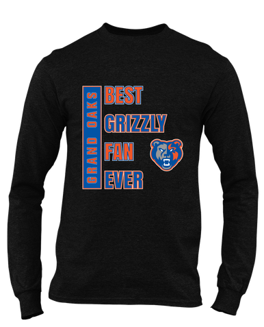 Grand Oaks Grizzlies Best Grizzly Fan Men's LS T-Shirt