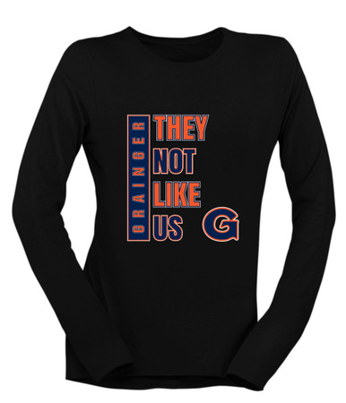 Grainger Grizzlies They Not Like Us #1 Women's Premium LS T-Shirt