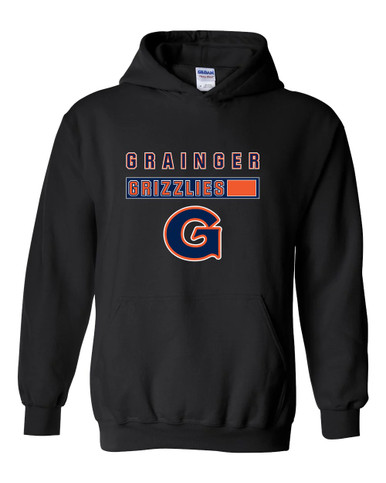 Grainger Grizzlies Mascot #7 Men's Hoodie