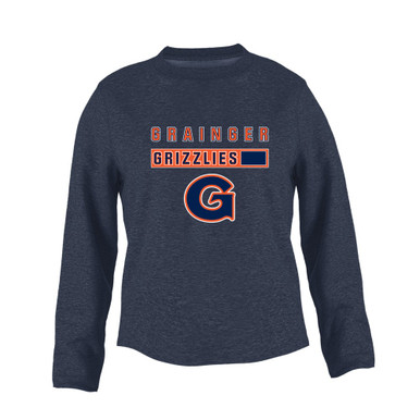 Grainger Grizzlies Mascot #7 Women's Sweatshirt