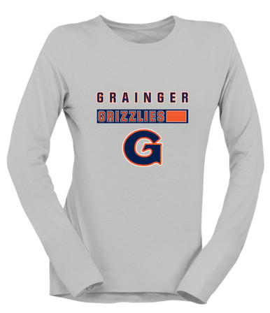 Grainger Grizzlies Mascot #7 Women's Premium LS T-Shirt
