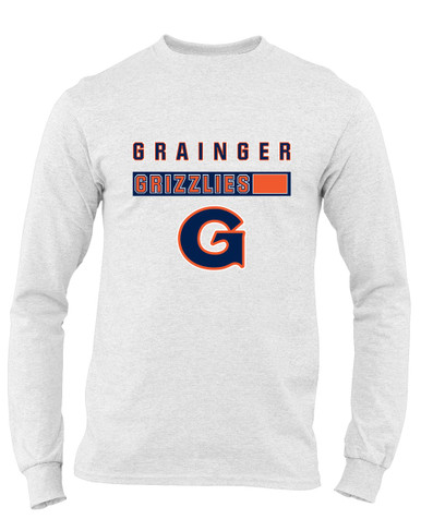 Grainger Grizzlies Mascot #7 Men's Premium LS T-Shirt