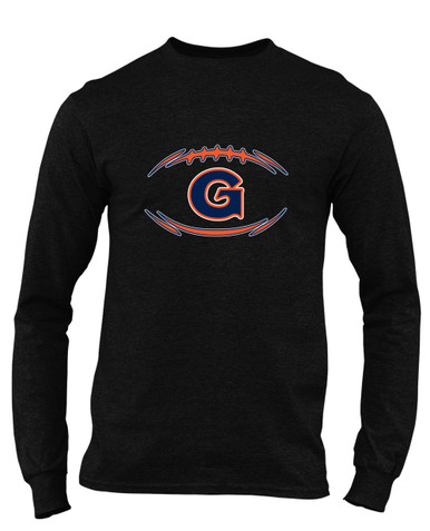 Grainger Grizzlies Football #3 Men's LS T-Shirt