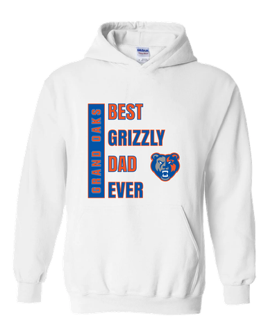 Grand Oaks Grizzlies Best Grizzly Dad Men's Hoodie