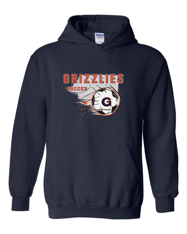 Grainger Grizzlies Soccer #2 Men's Hoodie