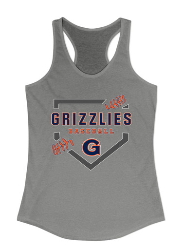 Grainger Grizzlies Baseball #2 Women's Tank Top