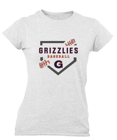 Grainger Grizzlies Baseball #2 Women's SS T-Shirt