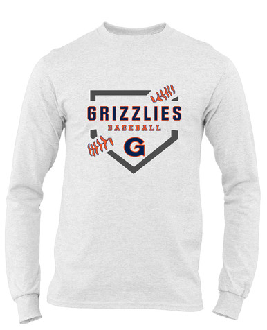 Grainger Grizzlies Baseball #2 Men's LS T-Shirt