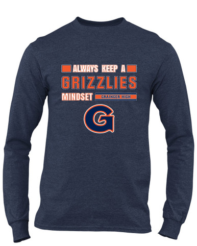 Grainger Grizzlies Mindset Men's Premium LS T-Shirt