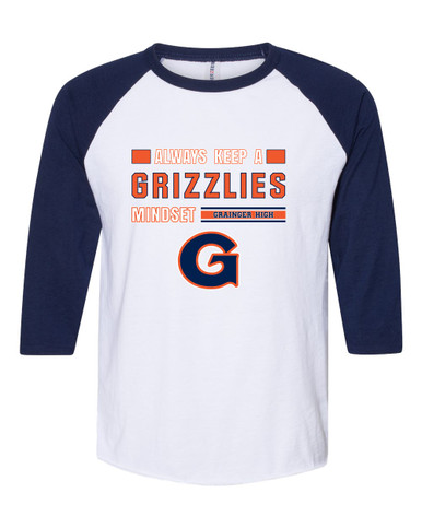 Grainger Grizzlies Mindset Men's Baseball T-Shirt