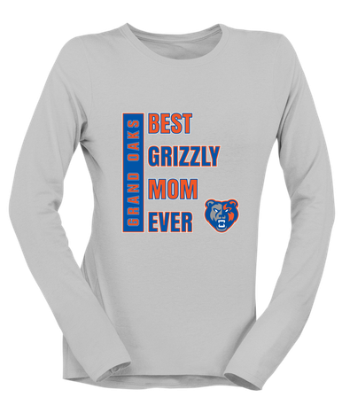 Grand Oaks Grizzlies Best Grizzly Mom Women's LS T-Shirt