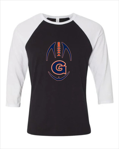 Grainger Grizzlies Football #4 Women's Baseball T-Shirt
