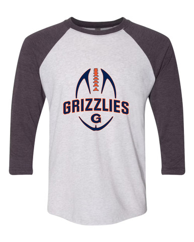 Grainger Grizzlies Football #5 Women's Baseball T-Shirt