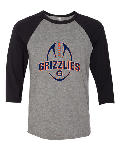 Grainger Grizzlies Football #5 Men's Baseball T-Shirt